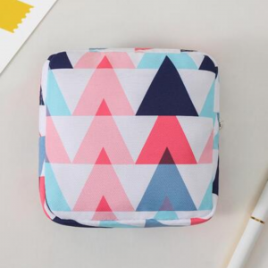 Geometric Print Sanitary  Mini Bag Multi Uses