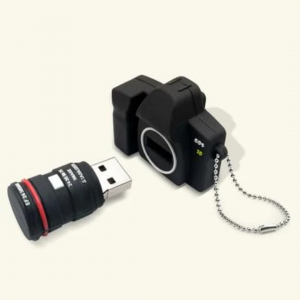 Camera Design Portable Silicone USB Flash Drive 32GB 
