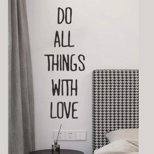 1 pc PVC Wall Sticker Modern Slogan Graphic