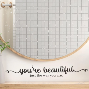 1pc Slogan Graphic Wall Sticker