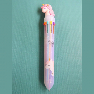 10 Color Unicorn Ballpoint Pen
