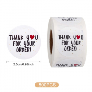 500pcs Paper Gift Sticker (2.5 cm )