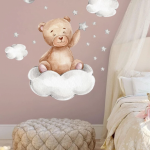  PVC  Bear Pattern Wall Sticker