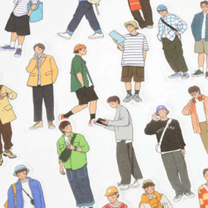40 pcs Figure Graphic Random Sticker