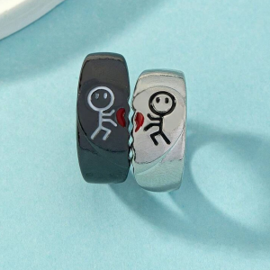 2 pcs Fashionable Ring For Couple
