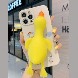 Soft 3D Duck Decor Phone Cover iphone  13 Pro Max 
