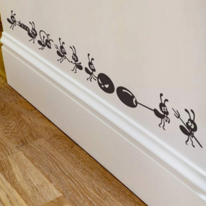 Cartoon Ant Pattern Wall Sticker