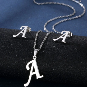 3 pcsFashion Stainless Steel Letter A