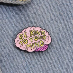 Slogan Graphic Brooch