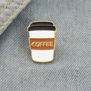 Coffee Design Brooch
