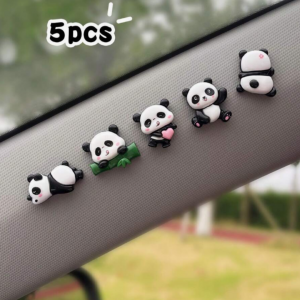 5pcs Panda Shaped Car Decals Stickers