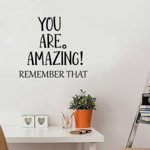 Slogan Graphic Wall Sticker