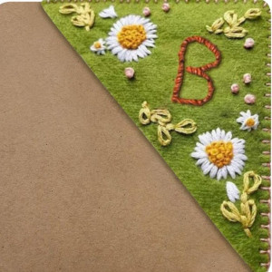 Personalized Embroidery Felt Bookmark ( B )