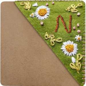 Personalized Embroidery Felt Bookmark ( N)