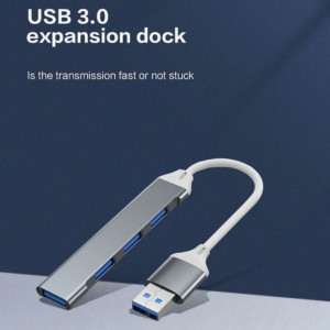 USB splitter 3.0 aluminum alloy HUB hub high-speed 4-port USB 