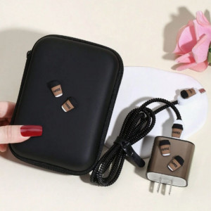 6pcs Coffee Cup Decor Data Cable Organizer Bag 