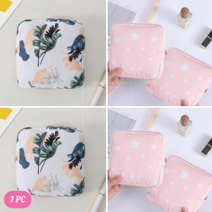 Leaf Pattern Sanitary Mini Bag Multi Uses