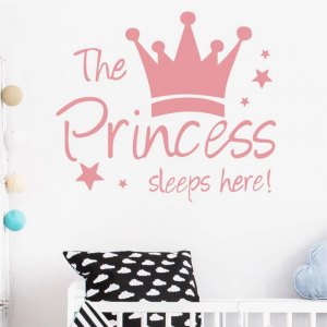 Kids Crown Print Wall Sticker