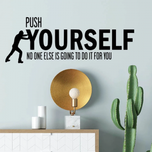Slogan Graphic Wall Sticker