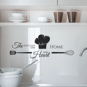 Slogan Graphic Kitchen Sticker