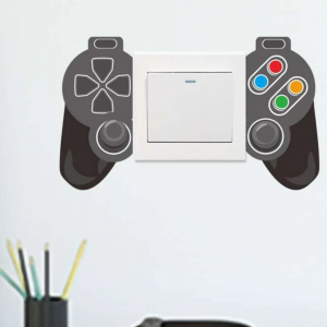 1pc Game Pad Print Switch Outlet Wall Sticker