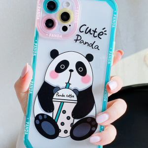 Cartoon Panda 2 Pattern Clear  Iphone 14 Pro Max