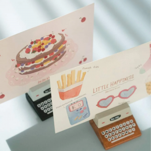 1pc Printer Shaped Random Color Card Clip
