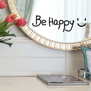 1pc Expression & Slogan Graphic Wall Sticker