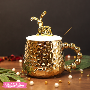 ceramic mug - gold