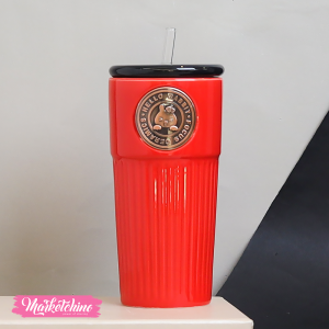 ceramic mug - red