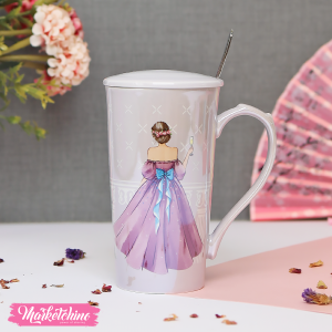 ceramic mug -girl 5