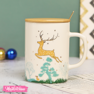 ceramic mug -white 2