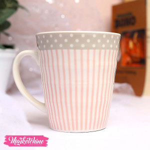 Ceramic Mug-Pink Line