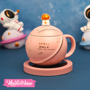 Set Electric Mug Warmer-Pink Astronaut