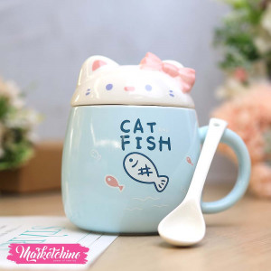 Ceramic Mug-Light Blue Hello Kitty