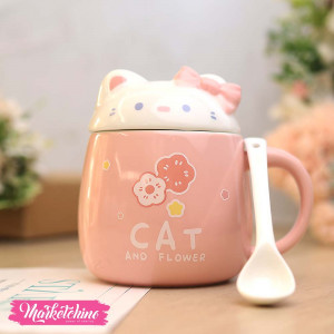 Ceramic Mug-Pink Hello Kitty 