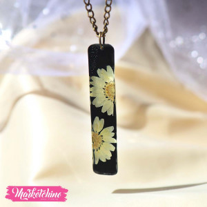 Resin Necklace-Daisy Flower