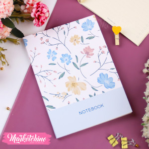 Notebook-Flower-Light Blue