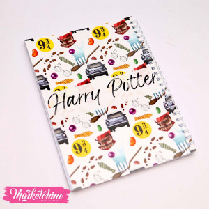 NoteBook-Harry Potter-White