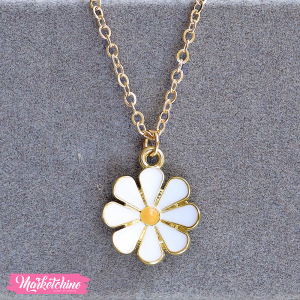 Gold Necklace-Daisy Flower