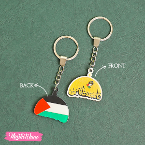 3Pcs Alloy Painted Face Keychain Gold Irregular Expression Keychain Bag  Pendant Accessories (Color Random)