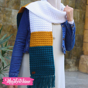 Scarf-Crochet-Off White&Tarkawaz&Mustruduh