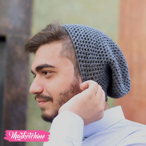 Ice Cap For Men-Crochet-Gray
