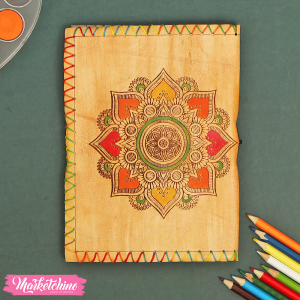 Natural Leather Sketch Book-Mandala (A 5 )
