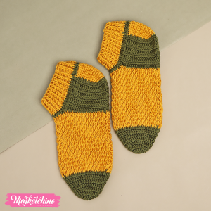 Crochet Foot For Women-Mustard