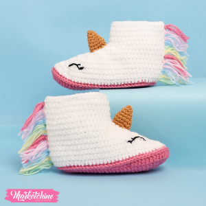 Crochet Foot Wear For Kids-Unicorn