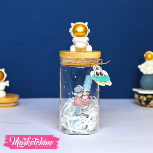 Lighting Letter Bottle-Gold Astronaut 1