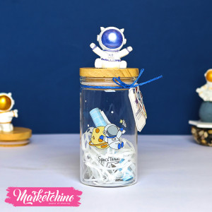 Lighting Letter Bottle-Purple Astronaut