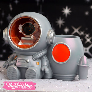 Ceramic Lighting Lamp 2*1-Gray Astronaut