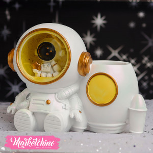Ceramic Lighting Lamp 2*1-White Astronaut